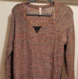 Y2K Multi Color Tunic Sweater Size Large